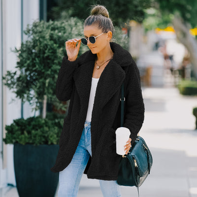 Abrigo de Mujer en Pelaje Sintético Suave - Estilo Casual Elegante - Image 4