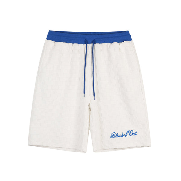 Shorts Hombre Patrón Escocés Bordado Oversize - Image 5