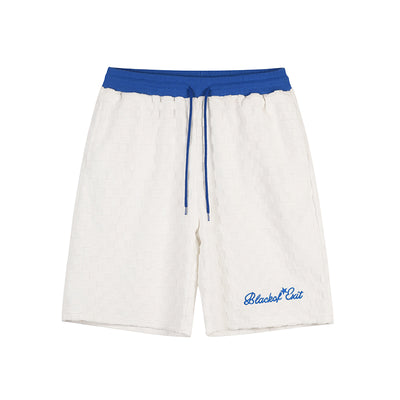 Shorts Hombre Patrón Escocés Bordado Oversize - Image 5