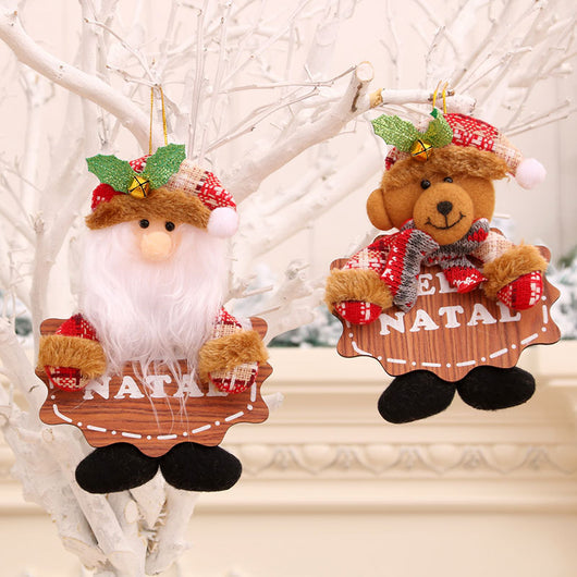 Campanas Navideñas de Tela y Madera - Adornos Colgantes Pequeños - Image 12