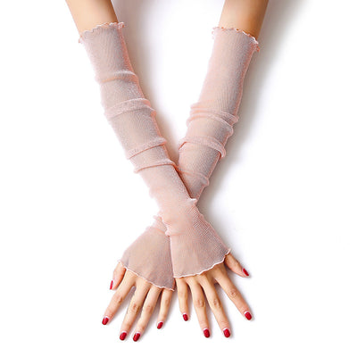 Protectores de Brazos en Encaje Ice Silk para Mujer - Guardabrazo Fresco para Conducir - Image 5