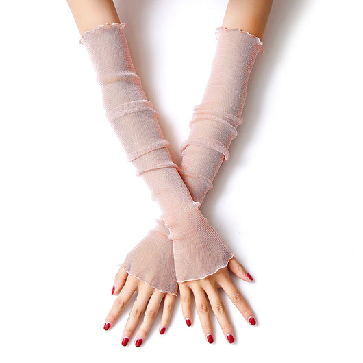 Protectores de Brazos en Encaje Ice Silk para Mujer - Guardabrazo Fresco para Conducir - Image 5