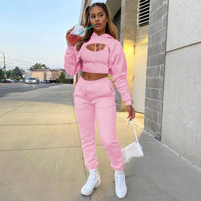 Conjunto de 3 Piezas: Sudadera con Capucha, Pantalón y Chaleco - Image 17