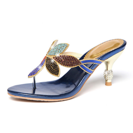 Sandalias Plateadas con Strass y Tacón Stiletto para Mujer - Image 5