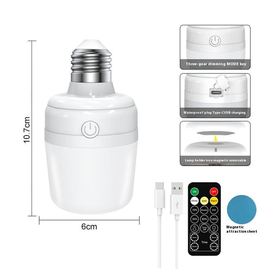 Bombilla LED Recargable Magnética E27 con Tres Temperaturas de Color - Image 6