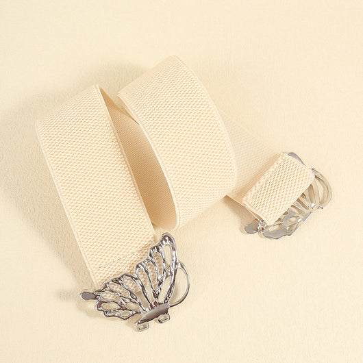 Cinturón Elástico para Mujer con Hebilla Mariposa - Accesorio Decorativo Versátil - Image 21