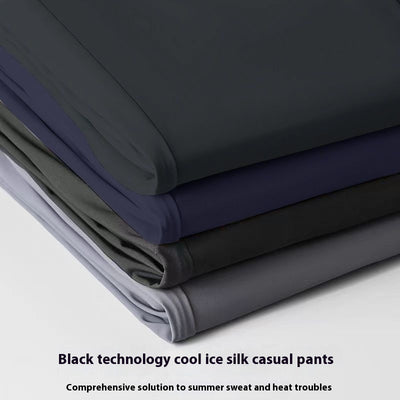 Pantalones Rectos Holgados Ice Silk para Hombre - Image 8