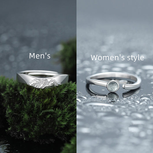 Anillo de Pareja Diseño Jianjia Bailu - Símbolo de Amor Eterno - Image 2