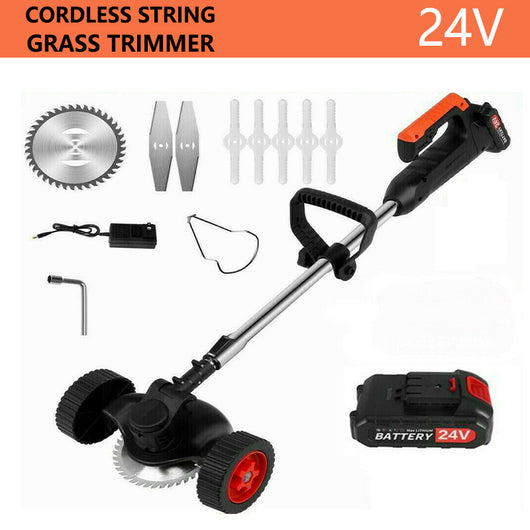 Cortacésped Eléctrico 24V con Batería de Litio - Desbrozadora Inalámbrica Profesional - Image 2