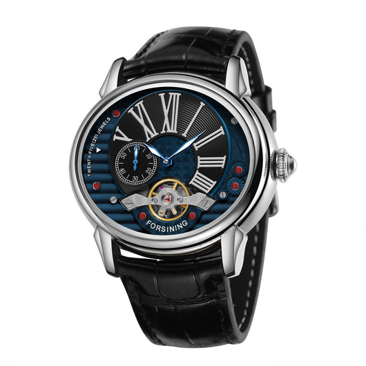 Reloj Mecánico de Estilo Clásico con Volante Visible para Hombre - Image 9