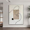 Cuadro Minimalista Blanco y Negro - Arte Abstracto para Sala de Estar