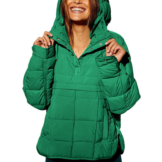 Abrigo de Algodón con Capucha para Mujer - Image 12