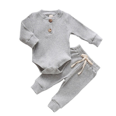 Conjunto Mameluco Infantil Manga Larga Color Liso - Image 7