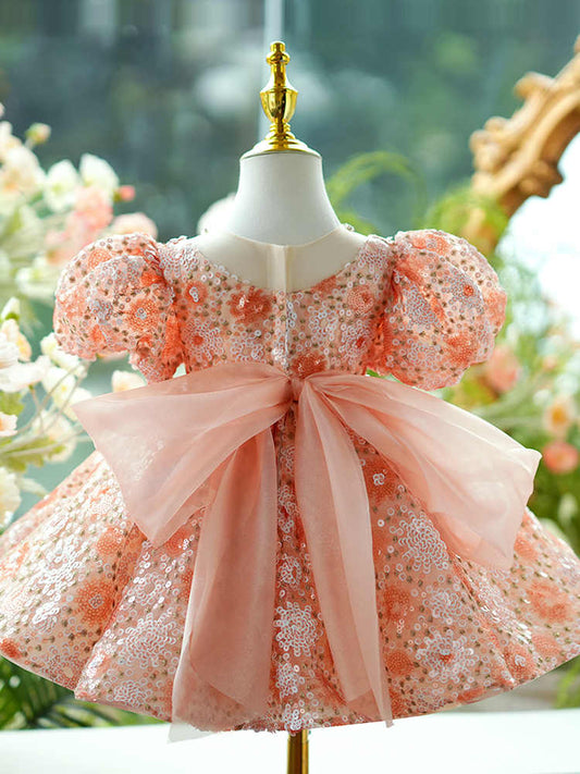 Vestido de Princesa Brillante con Falda Esponjosa para Niñas - Image 2