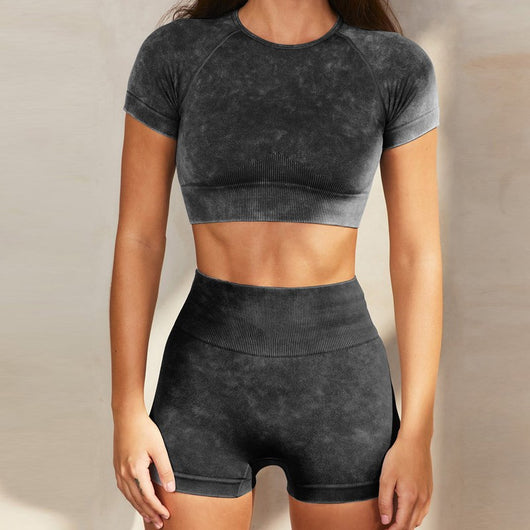 Conjunto Deportivo Yoga Mujer Seamless - Pantalón y Top Fashion - Image 32