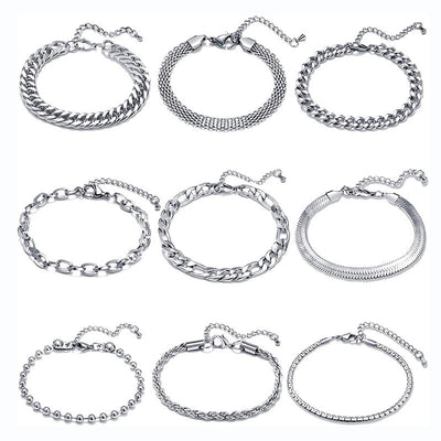Pulsera de Acero Titanio Minimalista para Hombre - Diseño Retro Artístico - Image 12