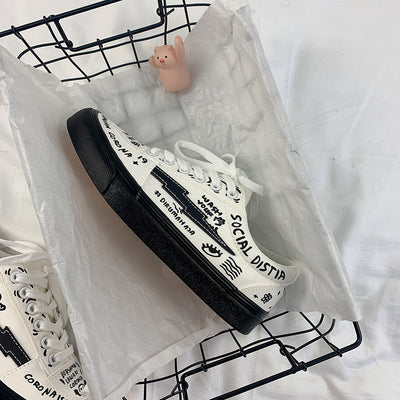Zapatillas de Lona Blancas Estilo Japonés para Mujer - Primavera - Image 13