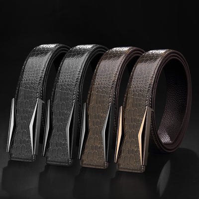 Cinturón de Cuero para Hombre con Hebilla Automática - Image 9