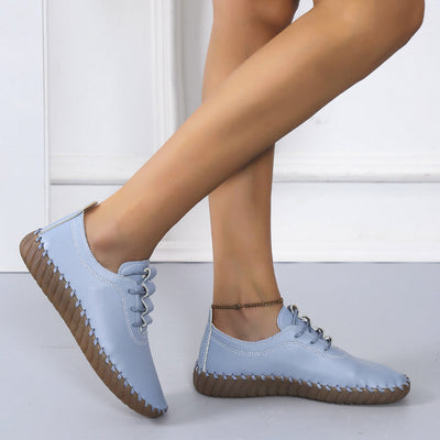 Zapatos Planos Cómodos para Mujer con Cordones y Punta Redonda - Image 13
