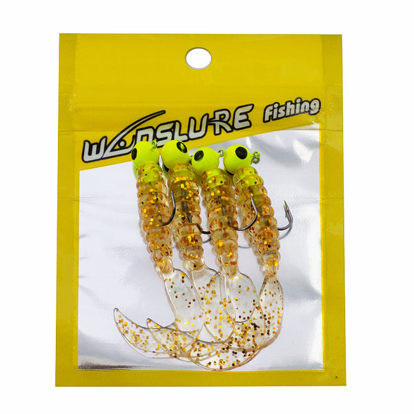Anzuelo Cabeza Plomada con Cebo Blando Biónico para Pesca