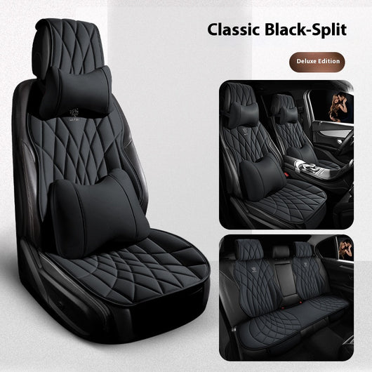 Funda de Asientos de Cuero Premium para Auto - Juego Completo 5 Plazas - Image 21