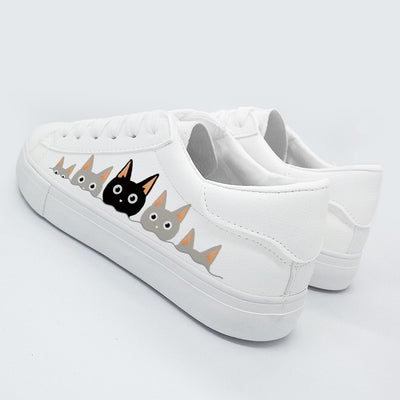 Zapatillas Casuales Anime Gato Pintadas a Mano - Image 10