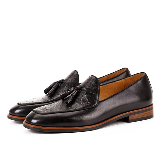 Mocasines de Cuero Genuino British Premium para Hombre - Estilo Casual Ejecutivo