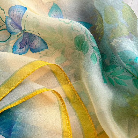 Pañuelo de Seda Chiffon Elegante y Versátil para Mujer - Image 2