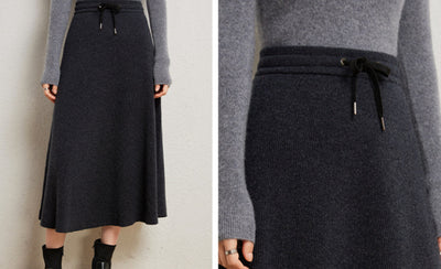 Falda Tejida de Cashmere Premium para Mujer - Image 13