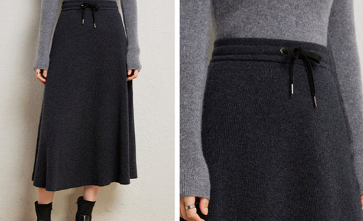 Falda Tejida de Cashmere Premium para Mujer - Image 13