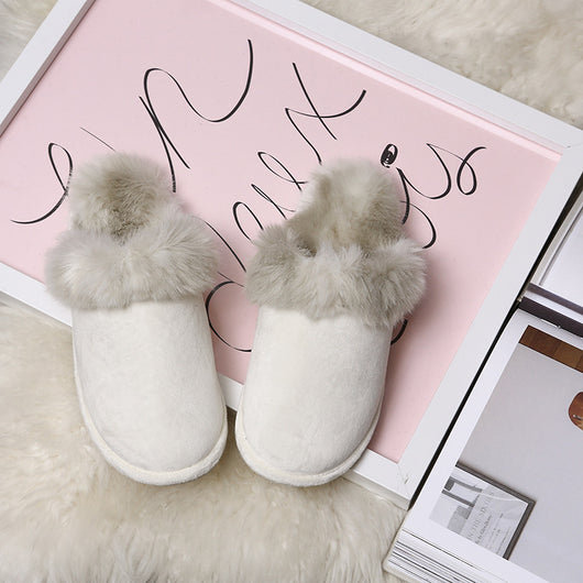 Pantuflas de Pareja en Lana con Suela Antideslizante - Image 2