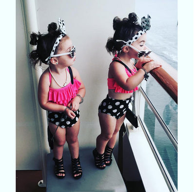 Traje de Baño Infantil Dividido de Tres Piezas - Image 9
