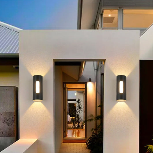 Lámpara LED Exterior Doble Cabezal con Luz Ascendente y Descendente - Image 3