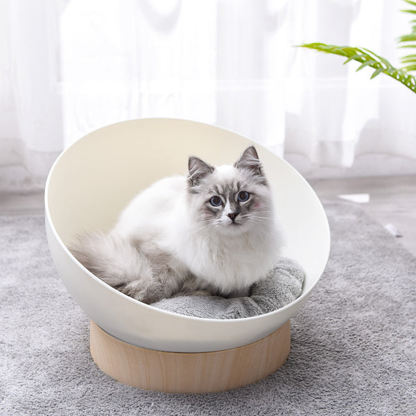 Cama Gato Abierta con Base Diseño Madera Plástica