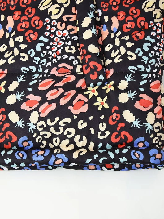 Chaqueta de Algodón Suelta con Cuello de Pie y Cierre - Image 10