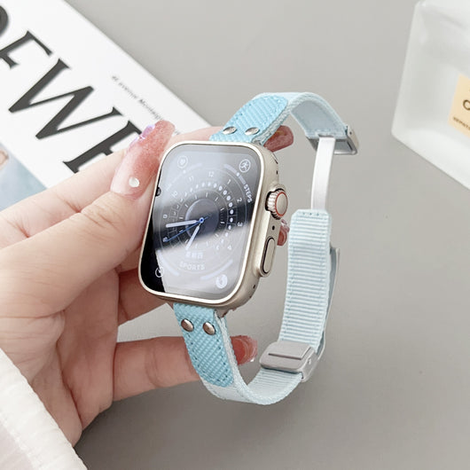 Correa Transpirable de Nylon Tejido para Apple Watch 8, 7, SE - Image 5