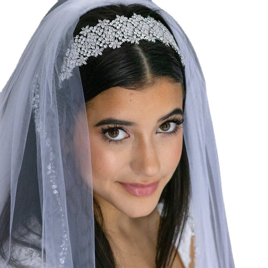 Corona Nupcial con Cristales Zircón - Accesorio para Vestido de Novia - Image 2