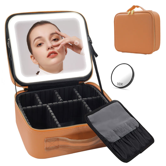 Maletín de Maquillaje Profesional con Espejo LED y Gran Capacidad de Almacenamiento - Image 24