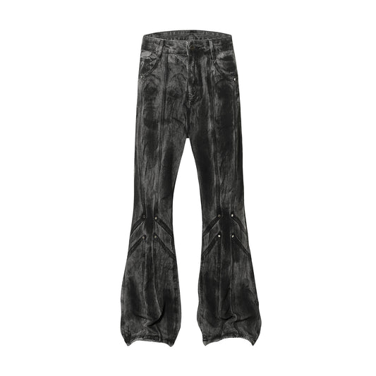 Pantalones Vaqueros Personalizados Otoño con Corte Split