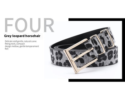 Cinturón de Crin de Caballo con Estampado Leopardo - Estilo Creativo Femenino - Image 15