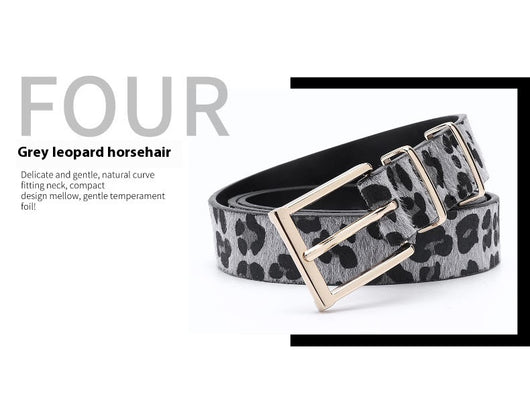 Cinturón de Crin de Caballo con Estampado Leopardo - Estilo Creativo Femenino - Image 15