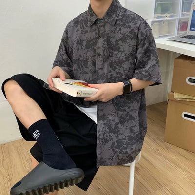Conjunto de Tres Piezas Estilo Hong Kong - Camisa, Abrigo y Pantalones Cortos - Image 4