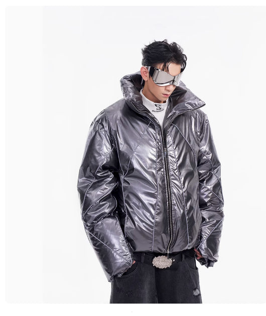 Abrigo de Invierno Grueso con Línea Reflectante para Hombre - Image 11