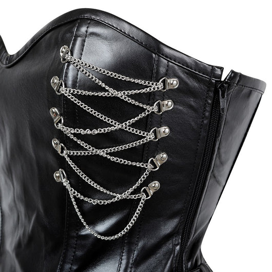Corset de Acero y Cuero con Cierre Gótico - Image 8