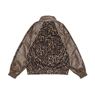 Chaqueta de Cuero PU con Detalles Leopardo - Image 13
