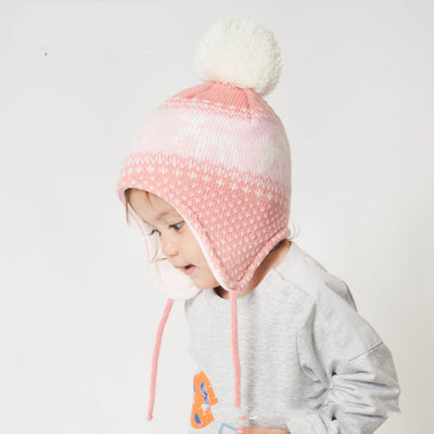Gorro Infantil Jacquard Venado con Forro de Terciopelo - Gorro de Lana Tejida Cálida - Image 7