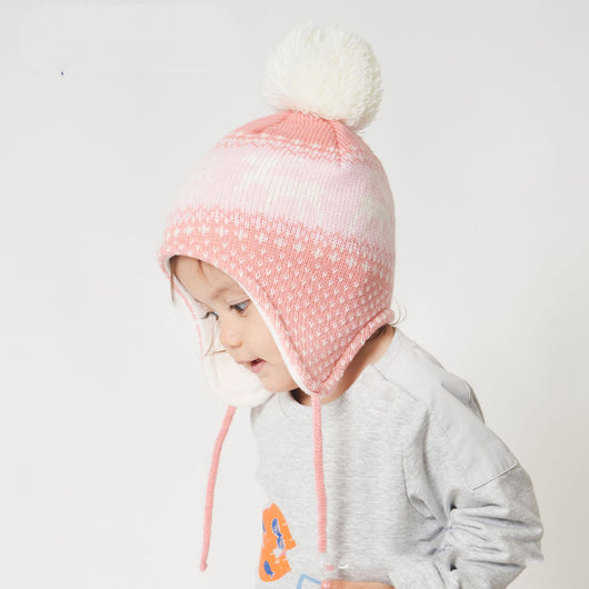 Gorro Infantil Jacquard Venado con Forro de Terciopelo - Gorro de Lana Tejida Cálida - Image 7