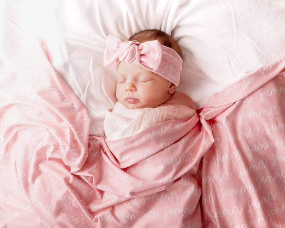 Personalized Swaddle Blanket for Baby