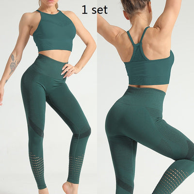 Leggins Deportivos de Cintura Alta con Malla Transpirable de Secado Rápido - Image 18