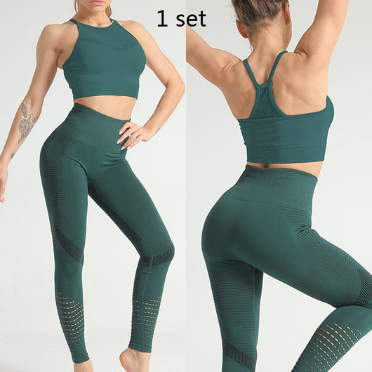Leggins Deportivos de Cintura Alta con Malla Transpirable de Secado Rápido - Image 18